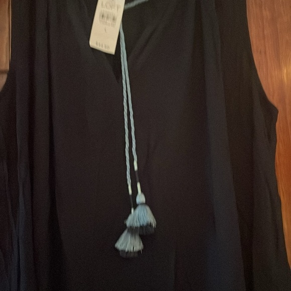 Sleeveless top with ruffled collar with ties - Picture 3 of 3